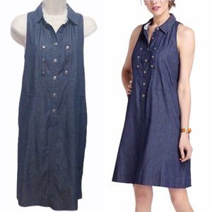 Chambray Dress with Pockets